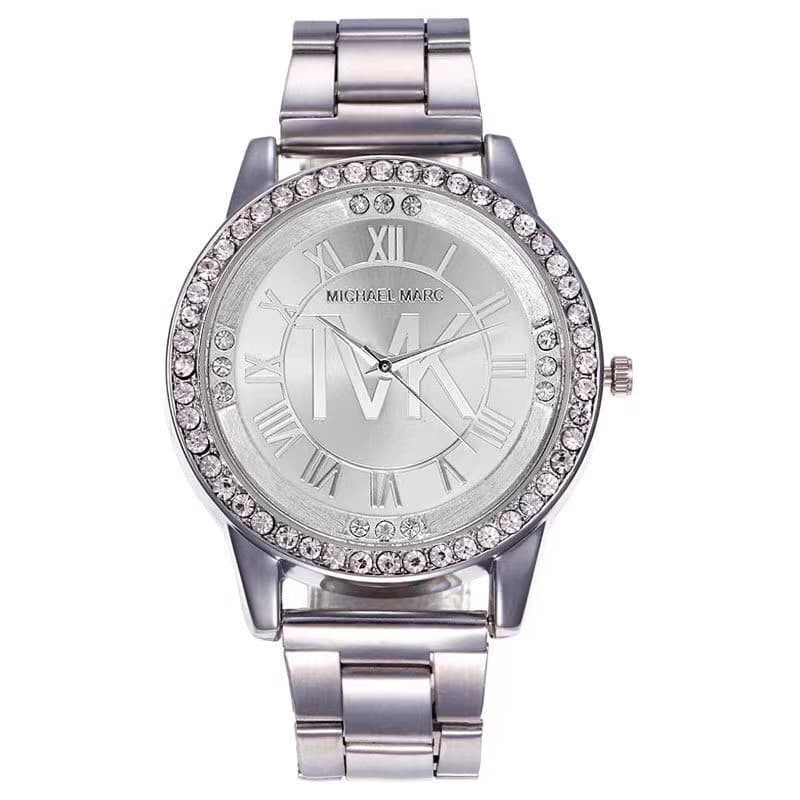 Foreign trade fashionable Roman TVK digital scale watch, diamond-encrusted personalized steel band watch, hot-selling men's and women's watch wholesale and delivery 6