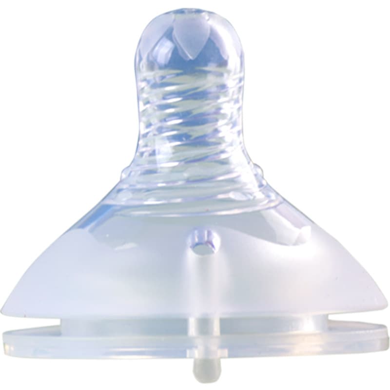 Manufacturer in stock baby pacifier wide diameter universal 5cm bottle silicone pacifier soft duck bill wholesale 6