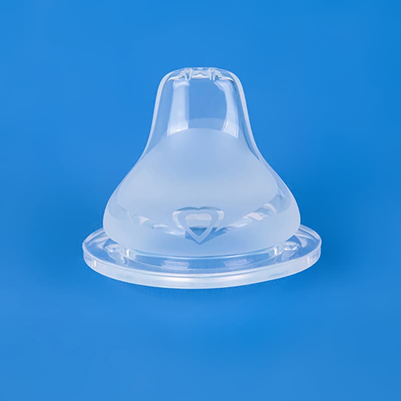 Manufacturer in stock baby pacifier wide diameter universal 5cm bottle silicone pacifier soft duck bill wholesale 8