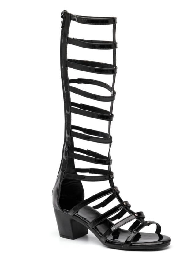 Roman sandals for women summer 2020 new style high tube thick heel Korean style hollow sandals for women (height 6) 3