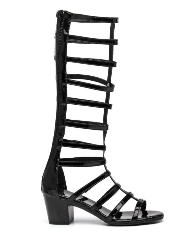 Roman sandals for women summer 2020 new style high tube thick heel Korean style hollow sandals for women (height 6) 4