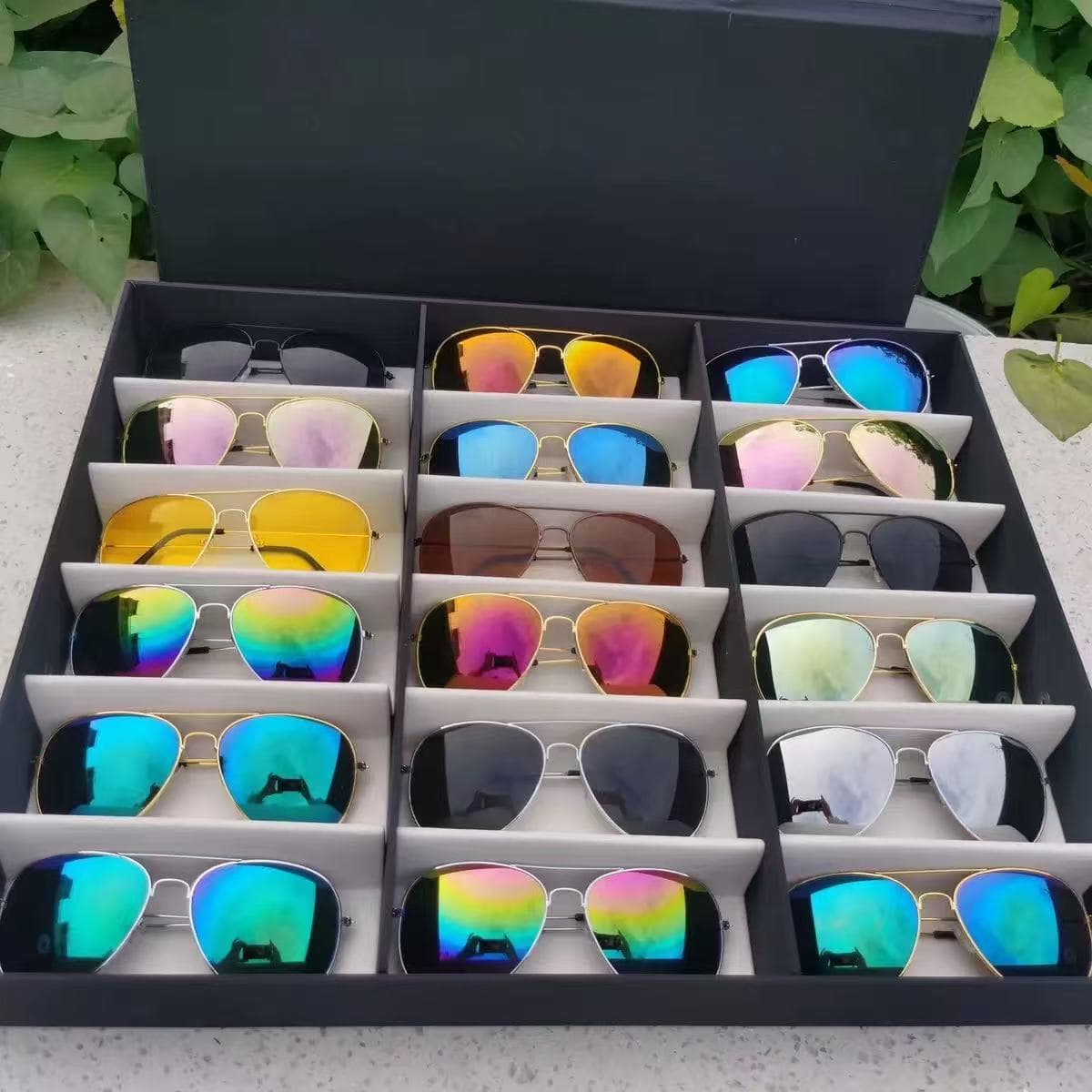 Hot selling 3026 color film sunglasses for men and women, driving and fishing trendy sunglasses, fashionable aviator glasses wholesale 3
