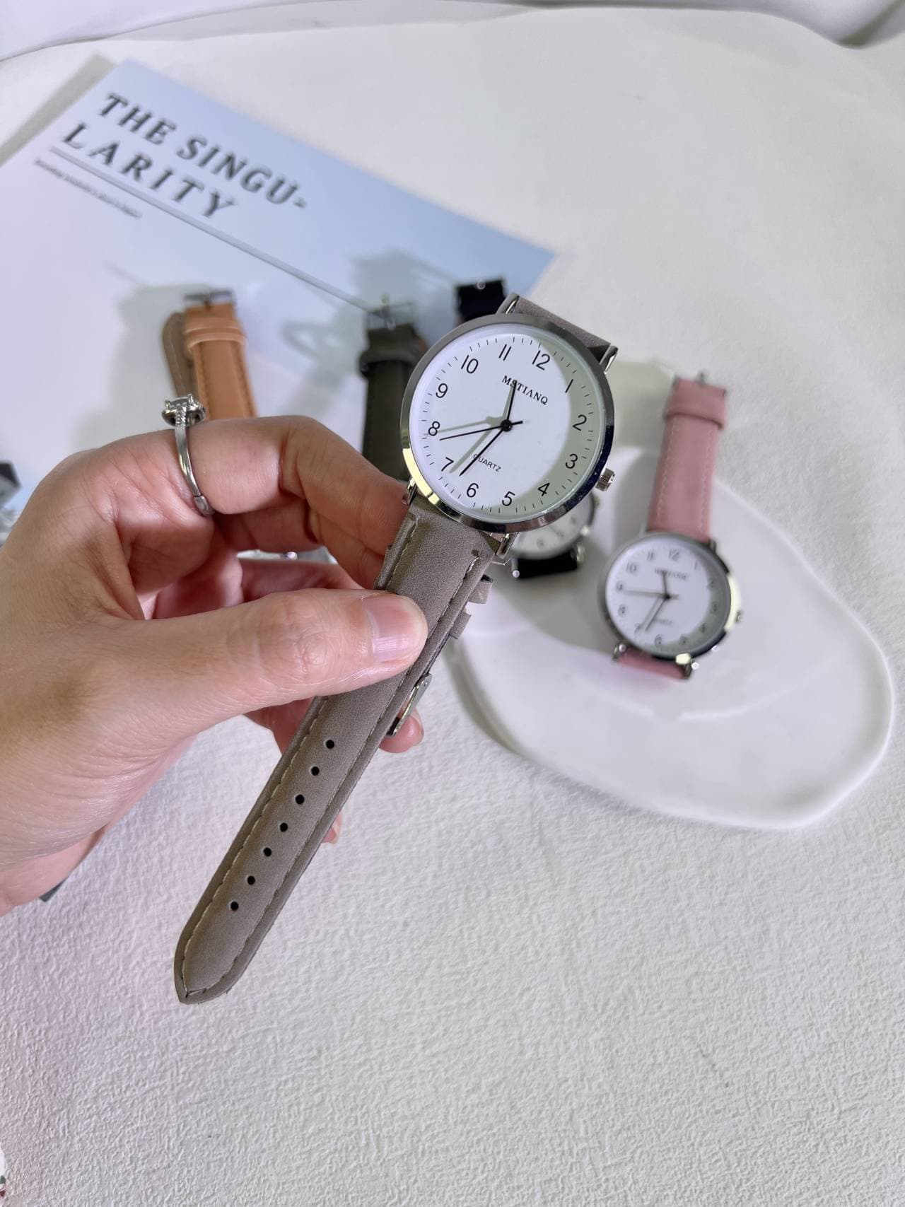 Exam-specific watches for men and women, middle and high school students, civil servants, simple silent trendy college entrance examination electronic quartz naked watch 7