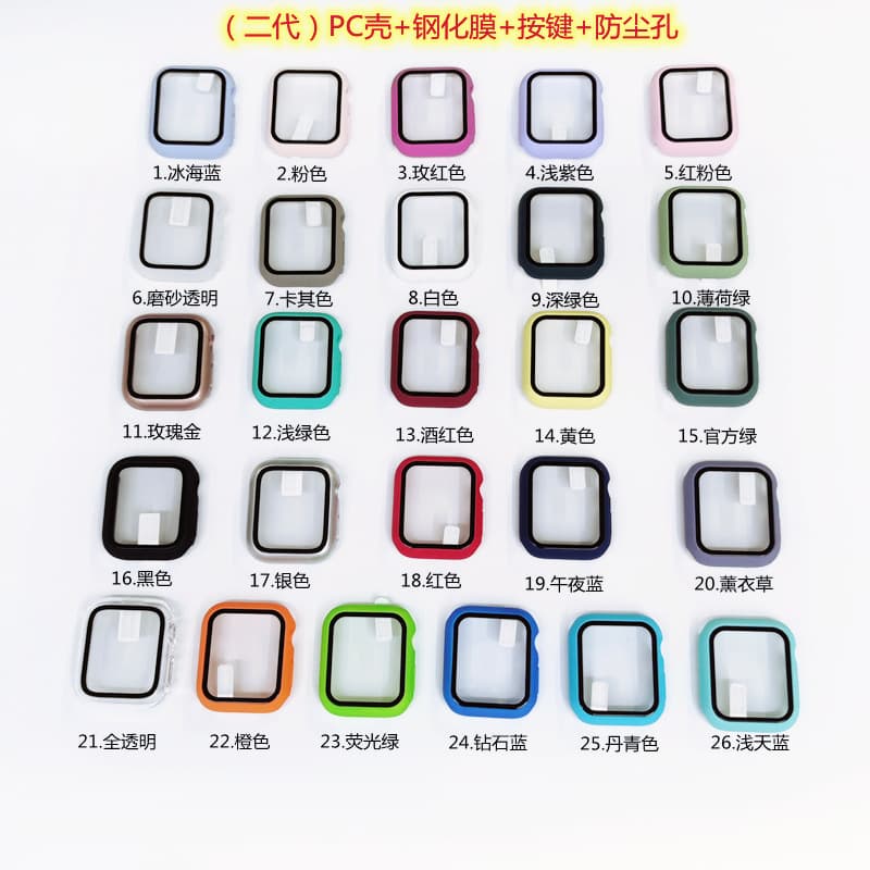 Suitable for Apple watch case iwatch7 strap 6se generation silicone AppleWatch watch strap + case set 6