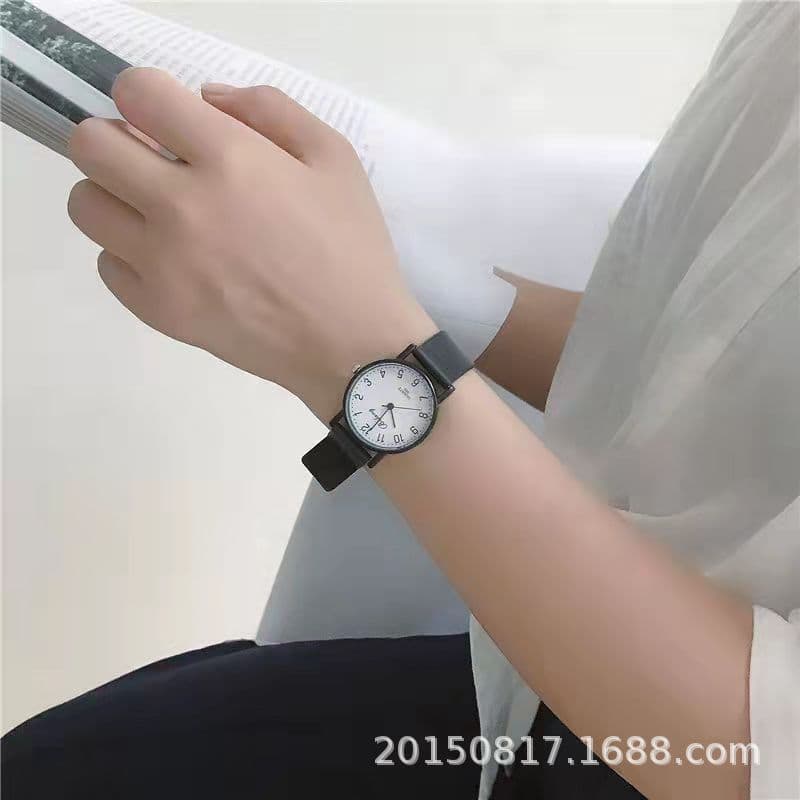 Student exam watch women's ins niche design fashion trend fashionable temperament junior high school couple quartz watch 9