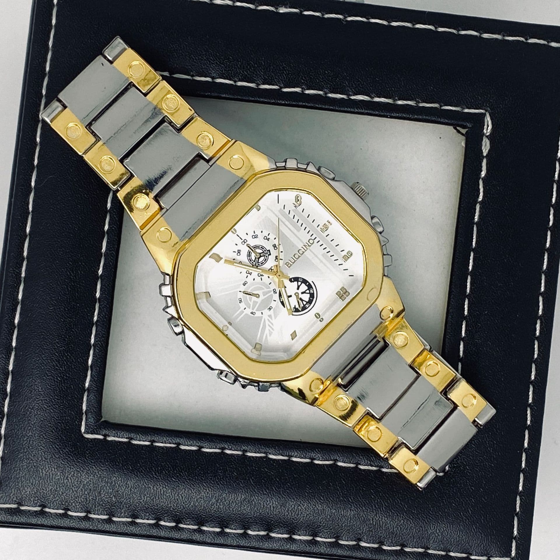 Foreign trade new men's watch steel band business watch men's fashion watch high-end boys' quartz watch manufacturer ready stock 4