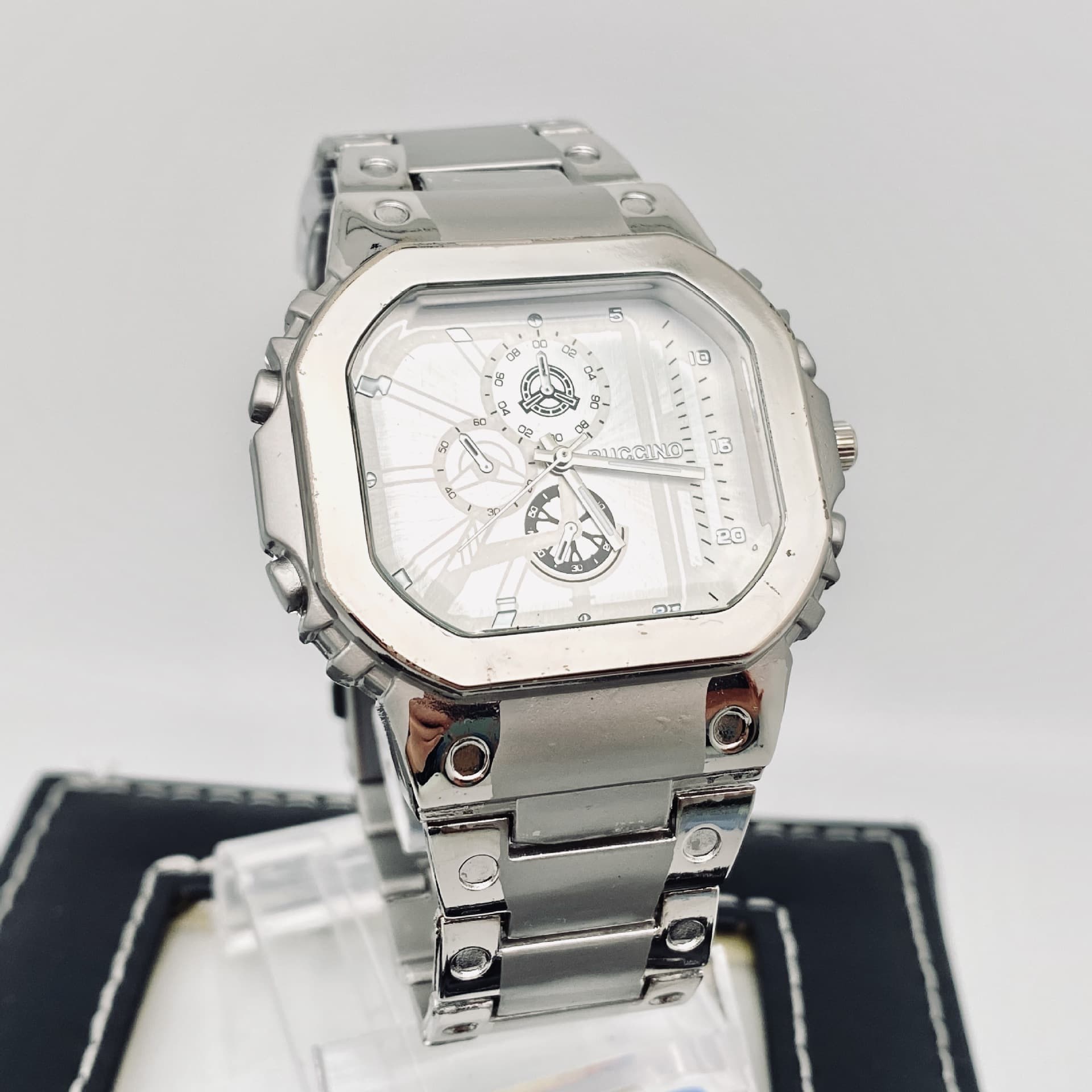 Foreign trade new men's watch steel band business watch men's fashion watch high-end boys' quartz watch manufacturer ready stock 5