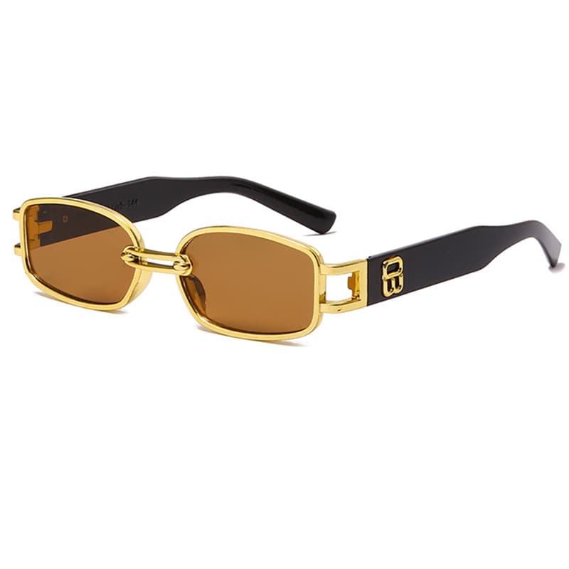 New cross-border sunscreen sunglasses for women, punk hip-hop square sunglasses, internet celebrity street photography, same style small frame glasses for men 4
