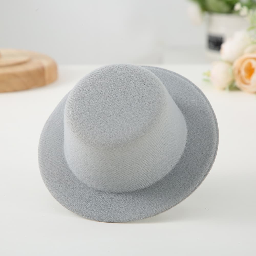 DIY handmade hat embryo hat 13.5cm brushed cloth toy hat pet hat children's hairpin hat bare hat accessories 5