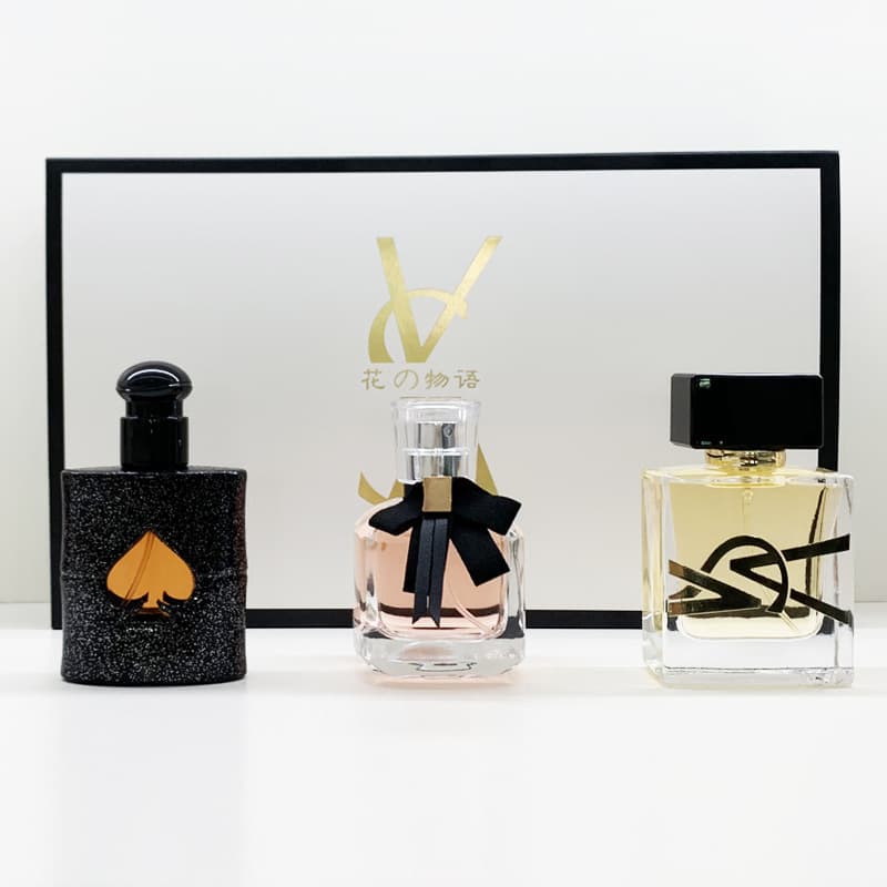 Ready-made Flower Story Douyin Kuaishou Women's Perfume Set Black Opium Three-piece Men's Perfume Gift Box 8