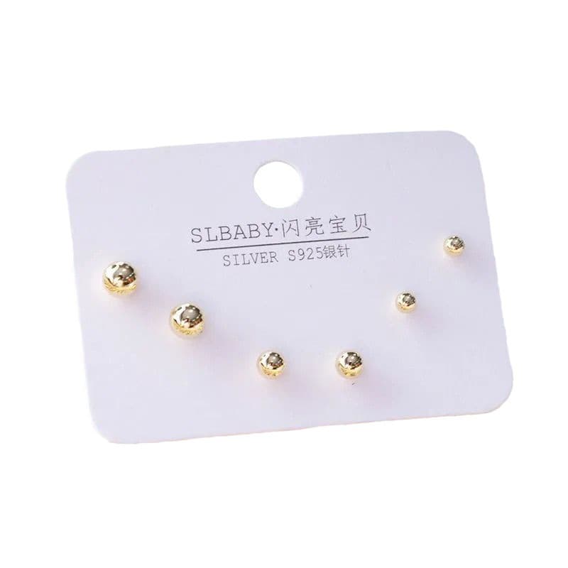 925 silver plated set asymmetrical Korean simple swan snowflake temperament female earrings student cat cat stone earrings wholesale 6