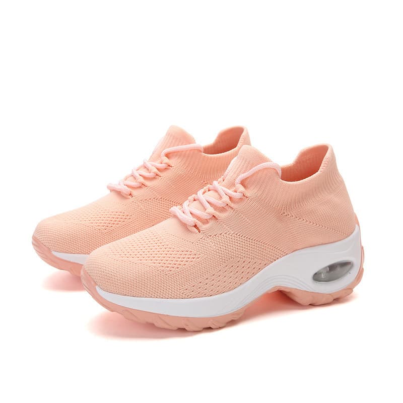 Sports and leisure rocking shoes cross-border large size high elastic fly knit breathable shoes trendy fashion lightweight socks shoes manufacturer direct 6