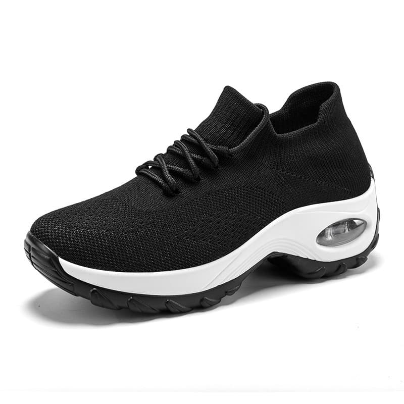 Sports and leisure rocking shoes cross-border large size high elastic fly knit breathable shoes trendy fashion lightweight socks shoes manufacturer direct 10