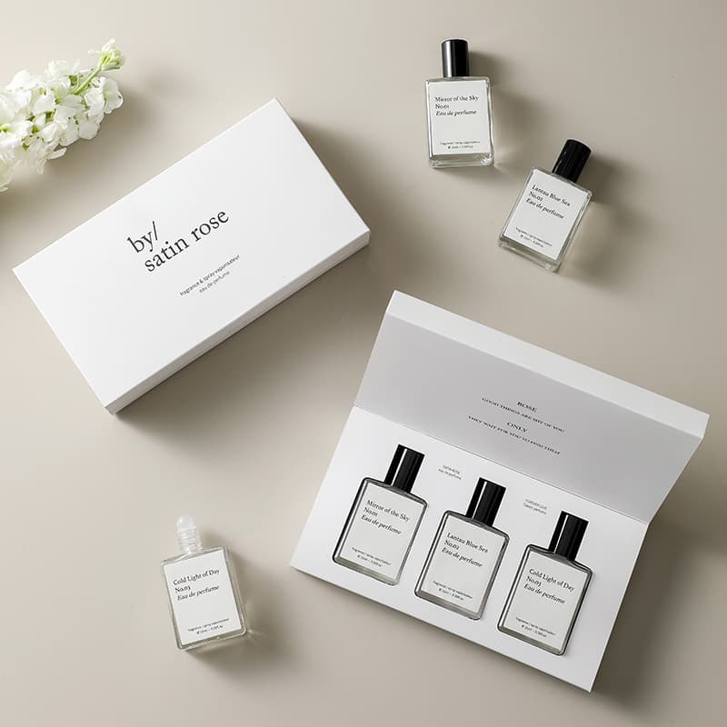 Index niche ins style sun and moon tide fragrance 3 bottles genuine rolling ball men and women rolling ball perfume gift box set 4