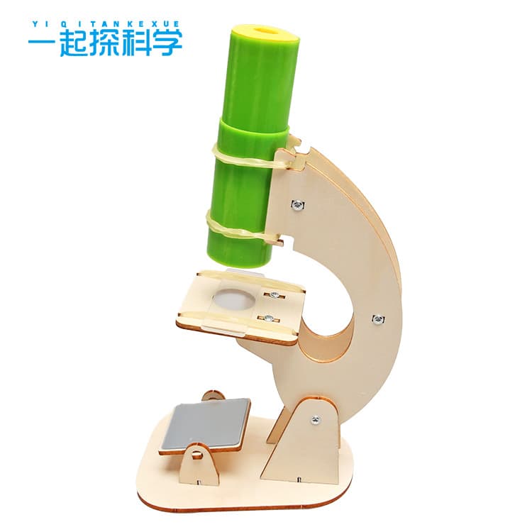 Science experiment homemade microscope children's hand-assembled physics experiment material package science and technology small production toys