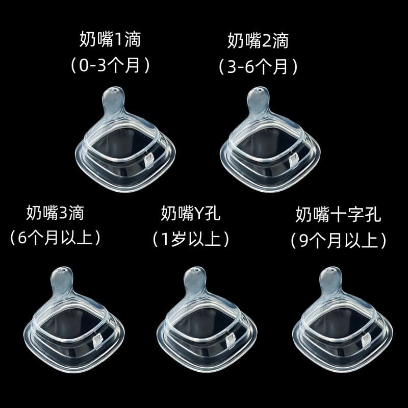 Square pacifier baby square silicone pacifier Beizhixing pacifier suitable for Hegen bottle accessories pacifier head 3