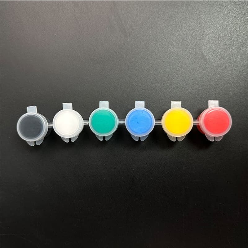 Children's acrylic paint 12-color set 6 conjoined kindergarten students art painting graffiti DIY gypsum paint strips 7