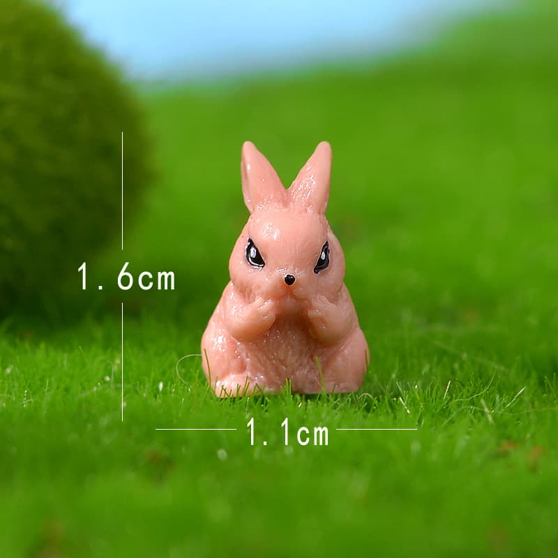 Cross-border mini cute little animal series, micro landscape gardening resin small ornaments, succulent potted small accessories 10
