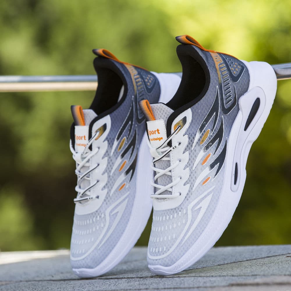 New fashion trend fly woven breathable sports casual shoes comfortable running shoes versatile men's shoes wholesale lightweight shoes 2