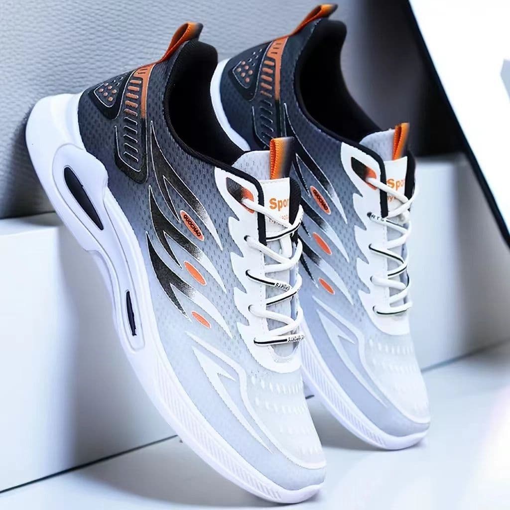 New fashion trend fly woven breathable sports casual shoes comfortable running shoes versatile men's shoes wholesale lightweight shoes 3
