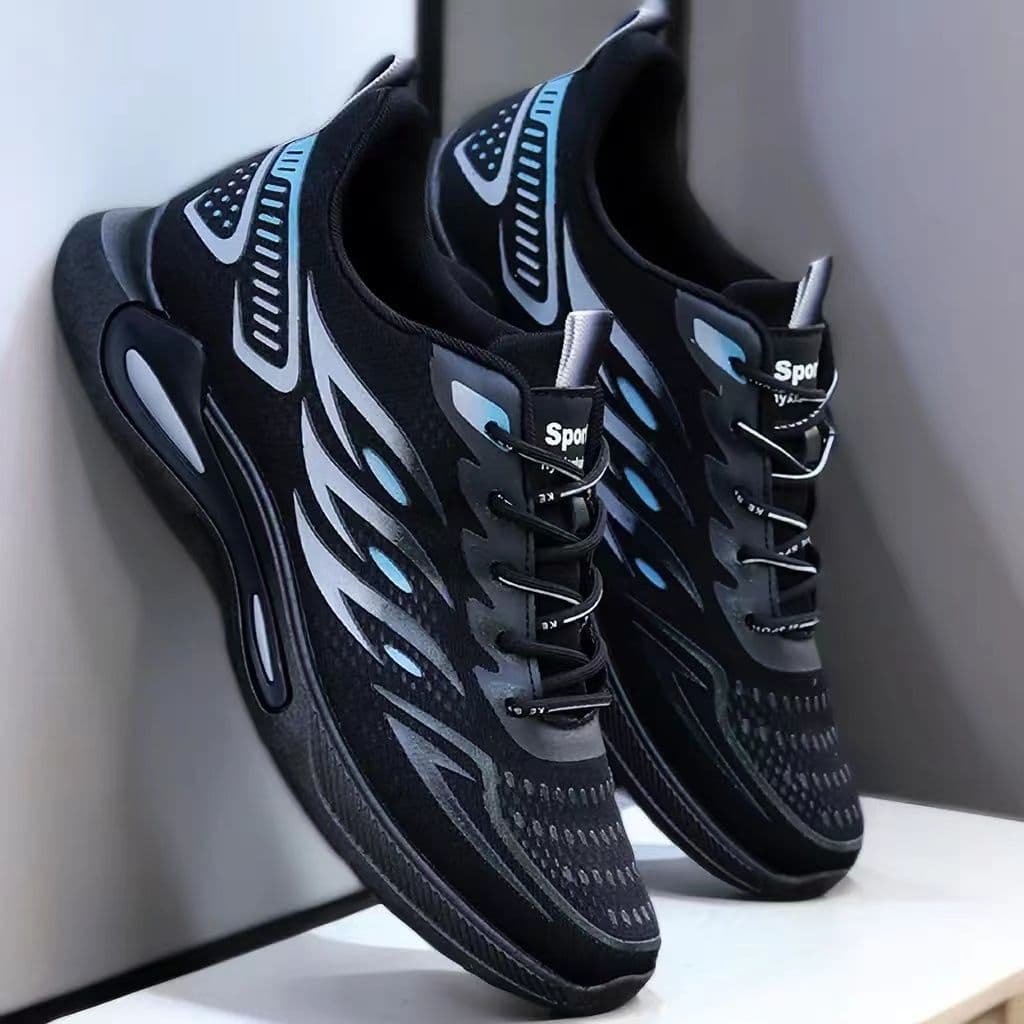 New fashion trend fly woven breathable sports casual shoes comfortable running shoes versatile men's shoes wholesale lightweight shoes 5