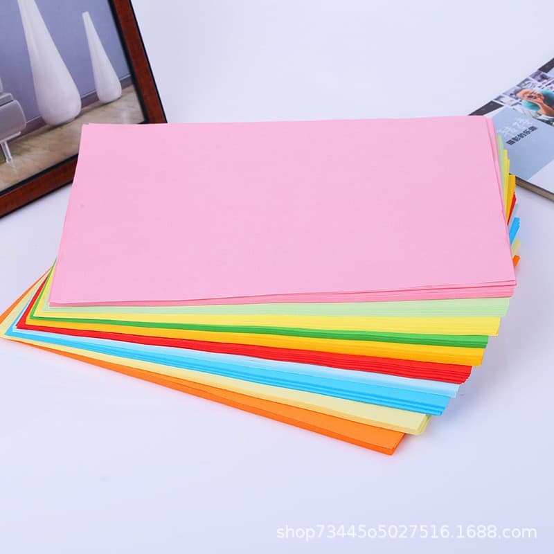 Color copy paper A4 handmade origami office printing paper student stationery multifunctional pure wood pulp 70g kraft paper 2
