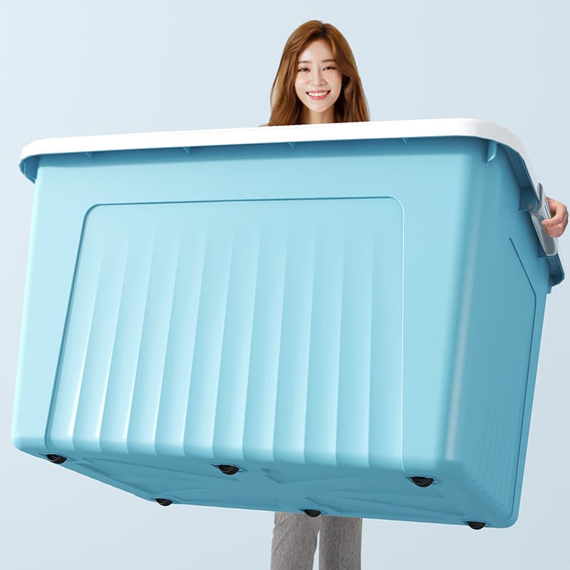 One-piece household clothes storage box with lid large storage box toy storage box wardrobe storage box 2