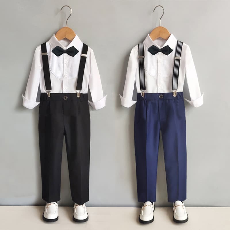 Children's Overalls Suit Small Suit Suit Boy Baby Performance Dress Flower Girl Wedding Party Gentleman Children's Clothing 5