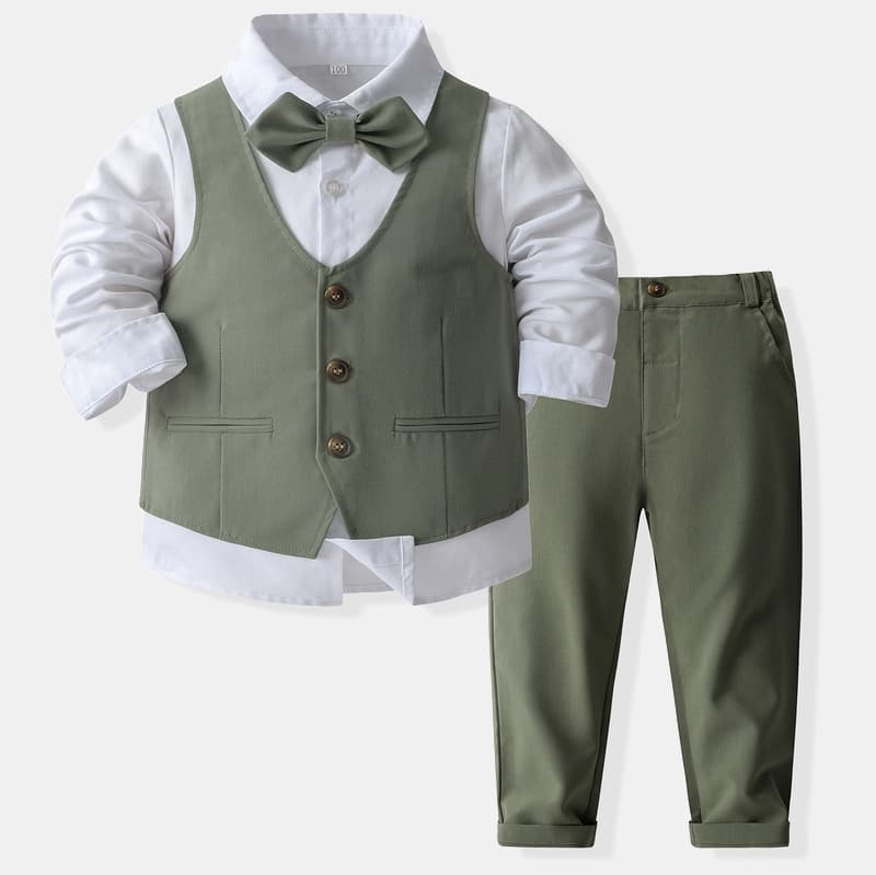 Cross-border boys' suits, small suits, spring and autumn new children's long-sleeved one-year-old baby performance clothes, children's party dresses 2
