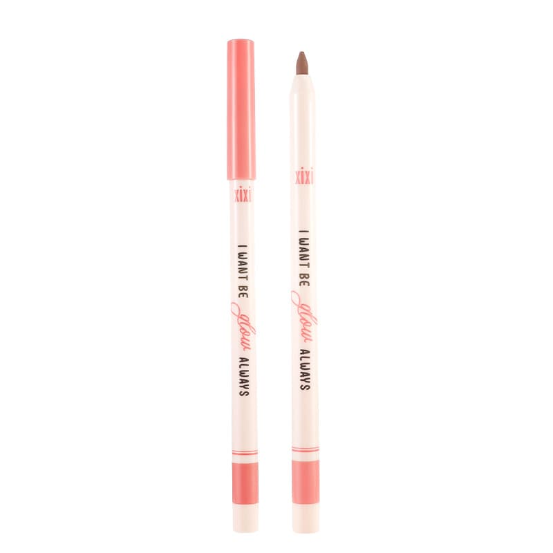 xixi Sweet Pear Swirl Lip Liner Soft Mist Matte Nude Lipstick Pen One-stroke Outline Lip Shape Beauty Pen with Sharpener 6