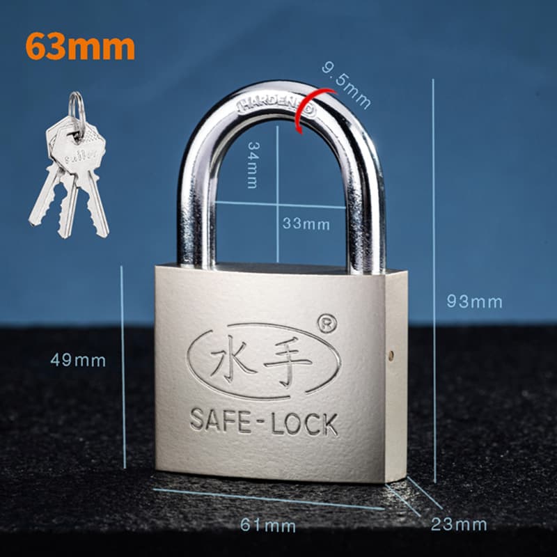 Copper core dormitory padlock wholesale single-open household small lock power meter box lock through-open small lock factory spot 10