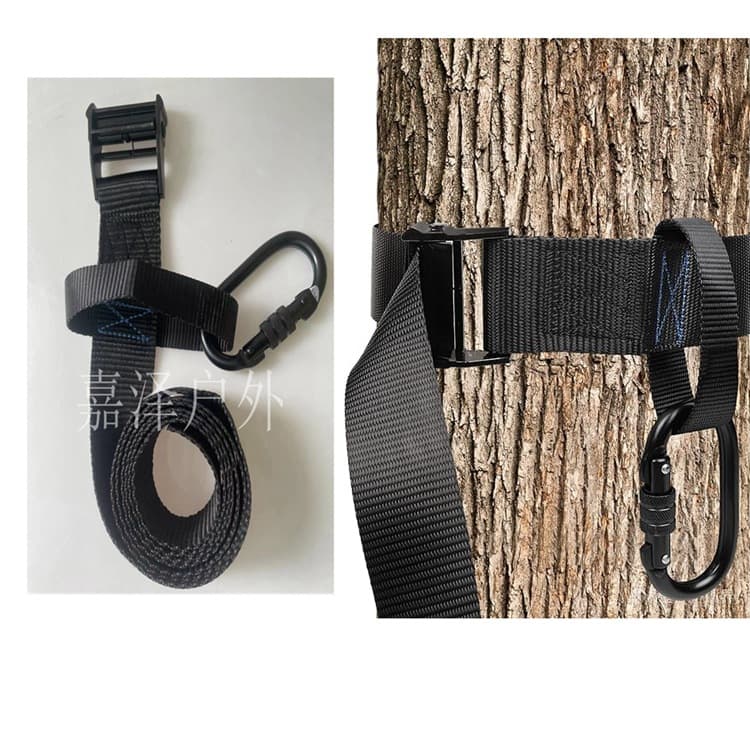 Black strap hook hunting anti-fall equipment metal hook forest accessories bracket 2