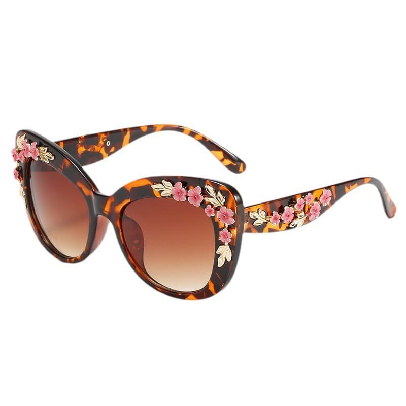 New Camellia fashion personality party sunglasses cross-border high-value comfortable retro sunglasses European and American trendy glasses 8