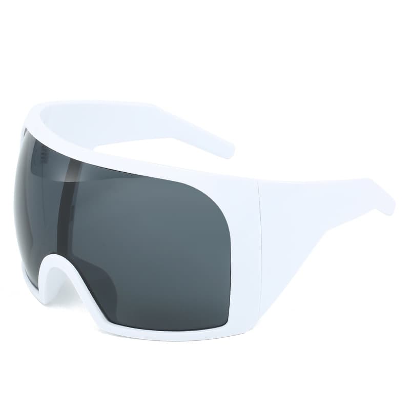 Which cross-border large-frame wrap-around sunglasses for women and men are futuristic technology all-in-one sunglasses? 3