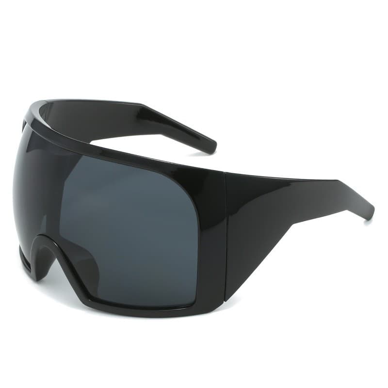 Which cross-border large-frame wrap-around sunglasses for women and men are futuristic technology all-in-one sunglasses? 6