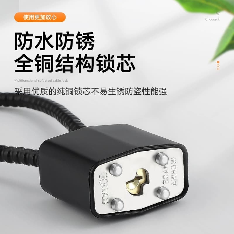 Wire code lock padlock steel cable anti-theft cabinet lock cabinet file cabinet long padlock wire lock anti-theft code lock 4