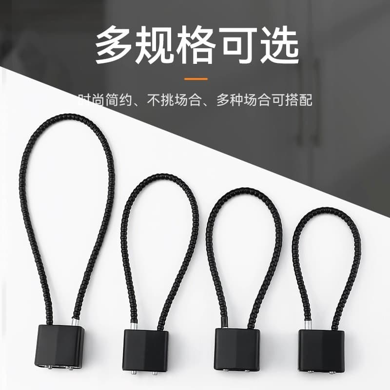 Wire code lock padlock steel cable anti-theft cabinet lock cabinet file cabinet long padlock wire lock anti-theft code lock 5