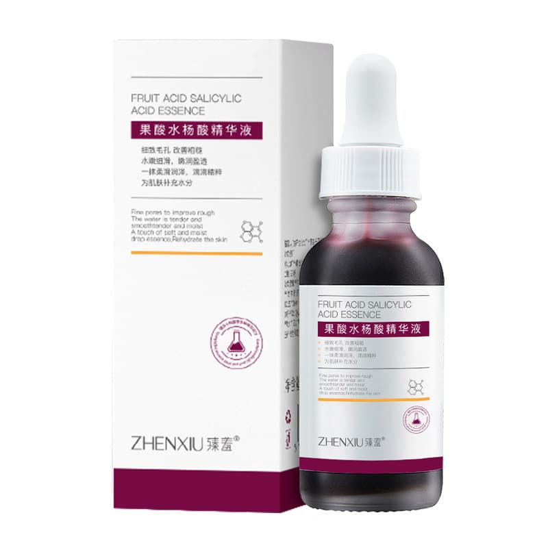 Zhensha fruit acid salicylic acid essence removes acne, softens cuticles, malic acid refines pores, hydrates and moisturizes 6