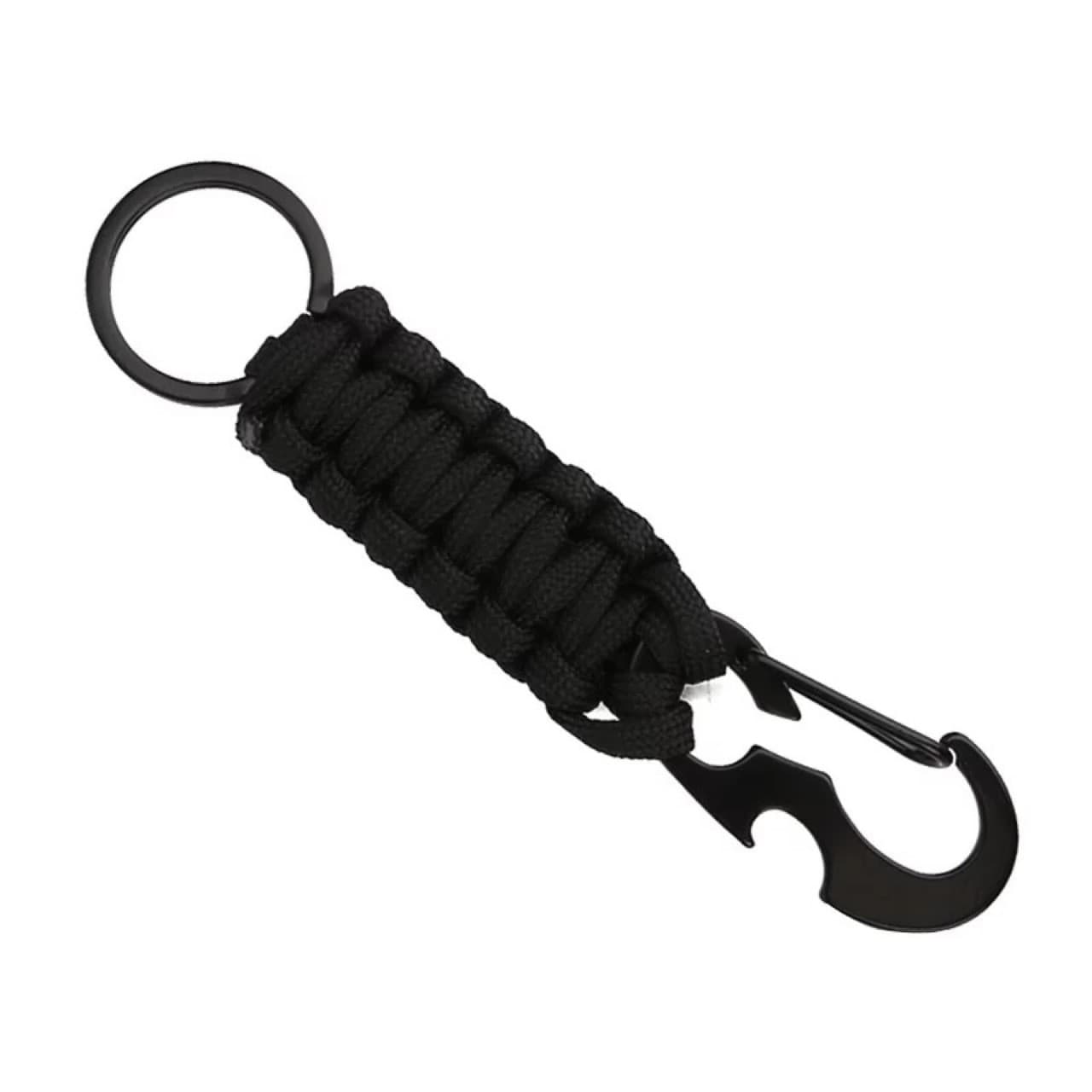 Outdoor climbing parachute rope Beetle parachute rope hand-woven key buckle emergency carabiner hawkbill buckle key chain 7