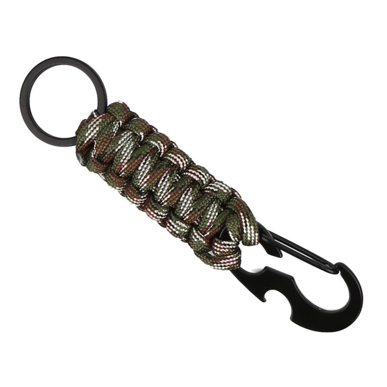 Outdoor climbing parachute rope Beetle parachute rope hand-woven key buckle emergency carabiner hawkbill buckle key chain 8
