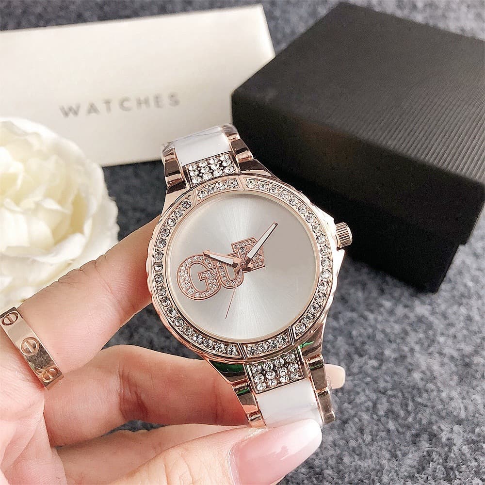 2024 Fashionable Trendy Women’s Internet Celebrity Quartz Watch Casual Temperament Korean Diamond Women’s Watch European and American Trendy Brand Watch 4