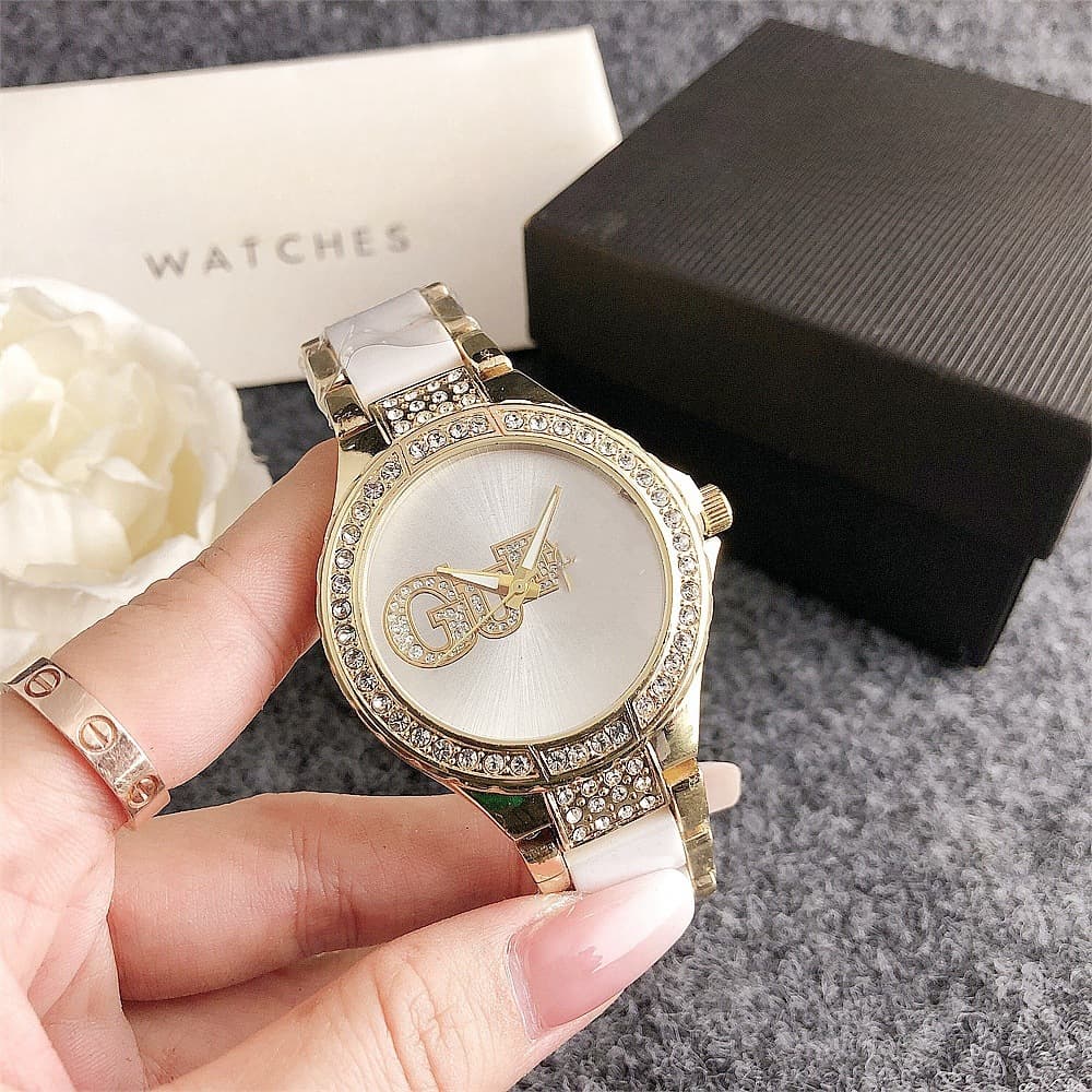 2024 Fashionable Trendy Women’s Internet Celebrity Quartz Watch Casual Temperament Korean Diamond Women’s Watch European and American Trendy Brand Watch 7