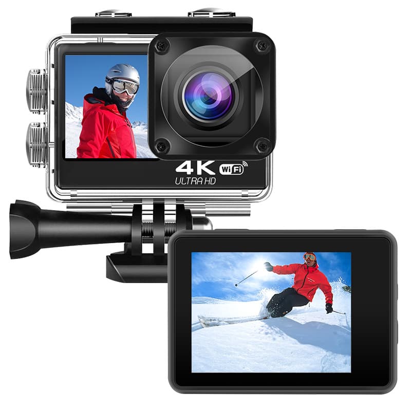 Cross-border popular sports camera 4K high-definition dual-screen waterproof motorcycle riding recorder home digital camera 6