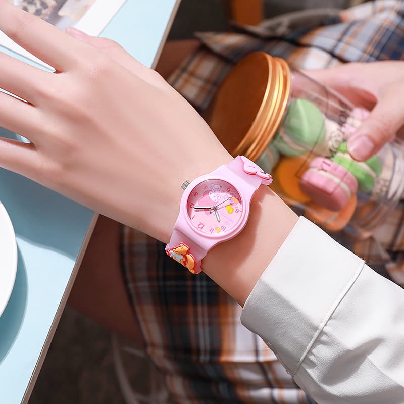 New cute cartoon children's watch jelly primary school student watch quartz watch gift for boys and girls 9