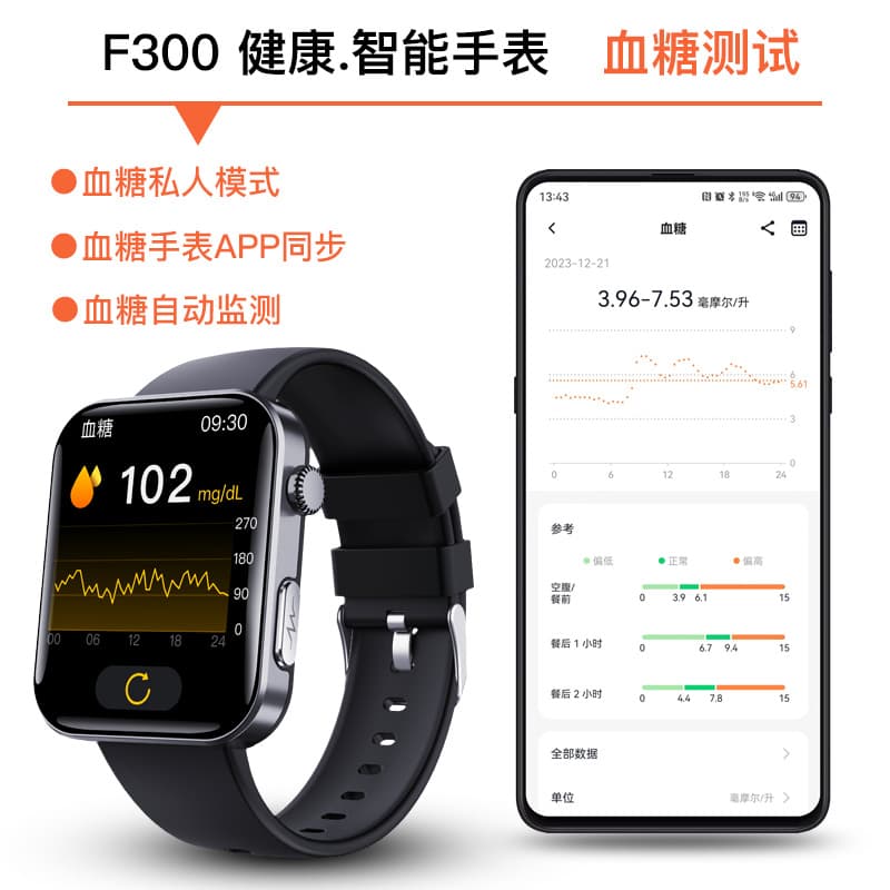 Cross-border F300 smart watch SOS alarm ECG electrocardiogram heart rate blood [Search the same model in the store and place an order to get a discount 5