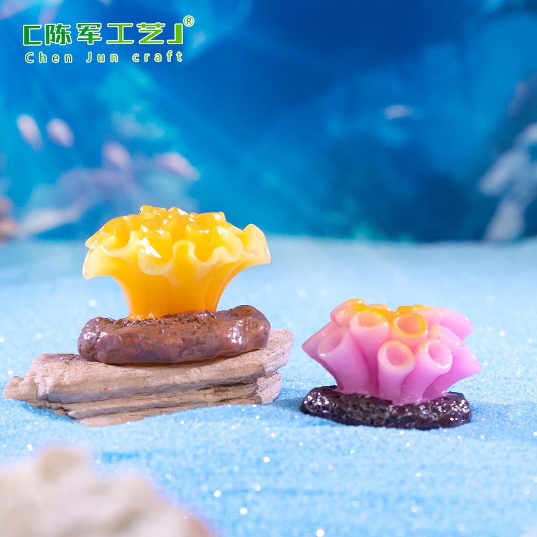 Micro landscape creative simulation colorful coral aquarium fish tank landscaping DIY decoration accessories mini small ornaments 5