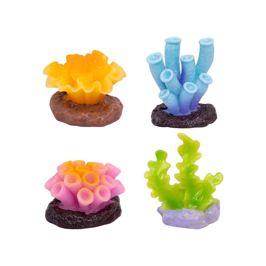 Micro landscape creative simulation colorful coral aquarium fish tank landscaping DIY decoration accessories mini small ornaments 6
