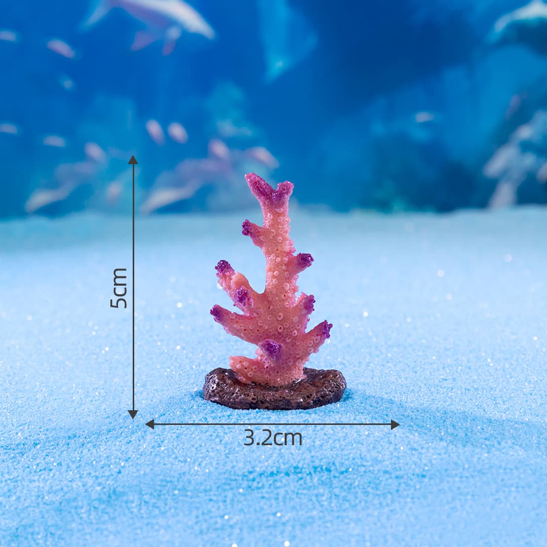 Micro landscape creative simulation colorful coral aquarium fish tank landscaping DIY decoration accessories mini small ornaments 7