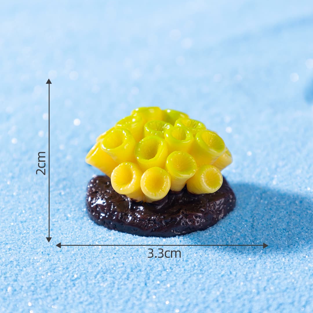 Micro landscape creative simulation colorful coral aquarium fish tank landscaping DIY decoration accessories mini small ornaments 10