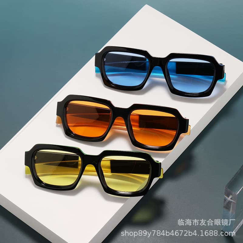 Fashion classic, colorful fashion party, sun, cross-border foreign trade, trendy street photography, versatile retro sunglasses, cool glasses 3
